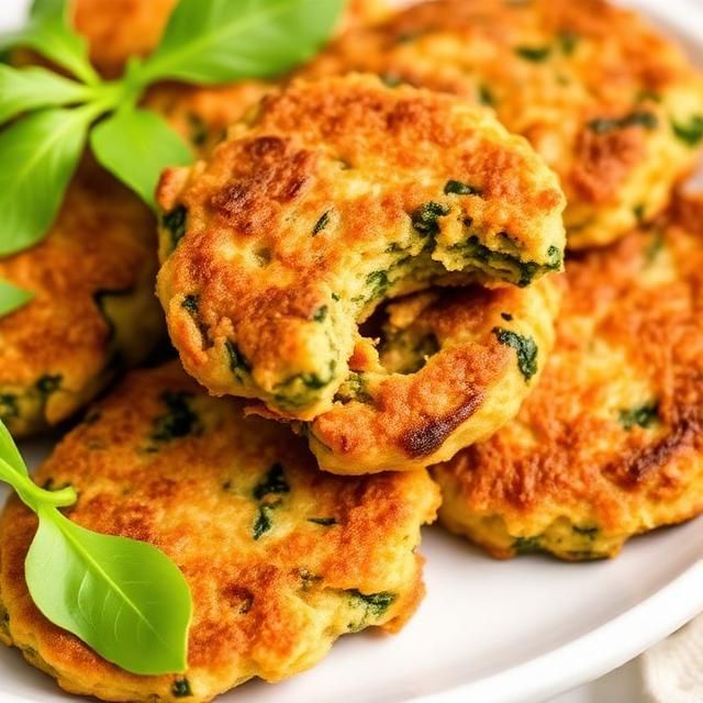 Crispy Spinach Fritters Packed With Flavor, Fresh Greens, and Golden Crunch for Any Time Snacking