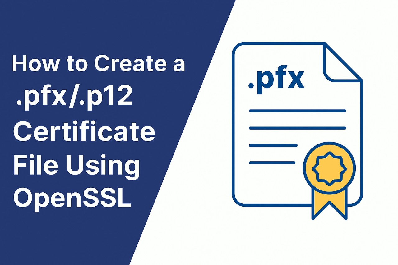 How to Create a .pfx/.p12 Certificate File Using OpenSSL