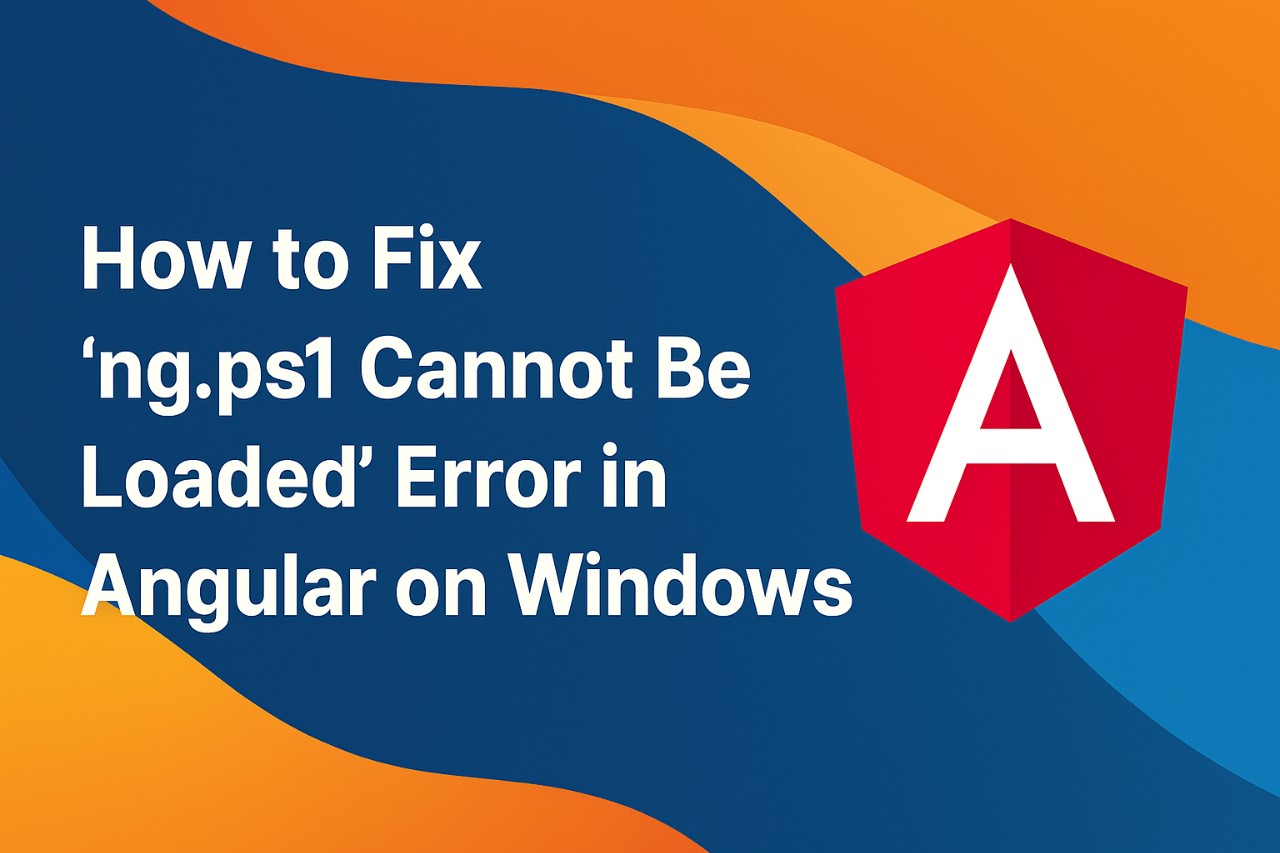 [Solved] ‘ng.ps1 Cannot Be Loaded’ Error in Angular for ng build
