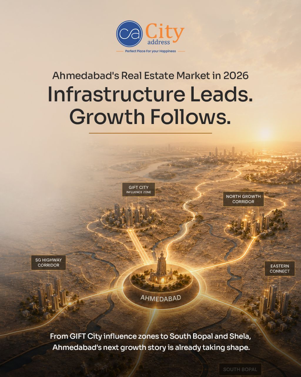 City Address Realty – Ahmedabad’s Trusted Real Estate Partner for Buying & Investing in Premium Properties